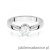 Pierścionek W0234 Diament 1,00ct Białe złoto 375