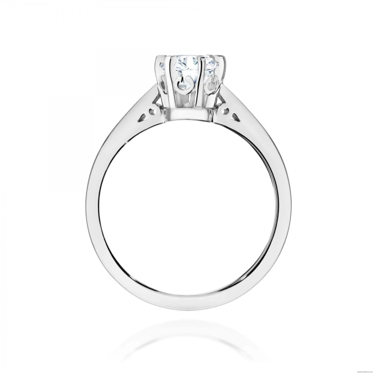 Pierścionek W0234 Diament 1,00ct Białe złoto 375