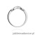 Pierścionek W0285 z diamentami Białe złoto 375