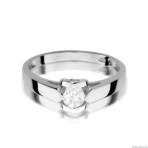 Pierścionek W0320 Diament 0,30ct białe złoto 375