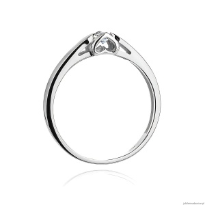Pierścionek W0320 Diament 0,30ct białe złoto 375