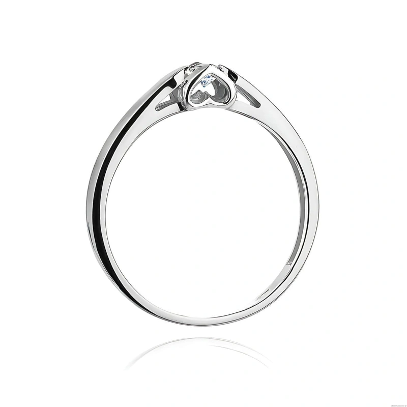 Pierścionek W0320 Diament 0,30ct białe złoto 375