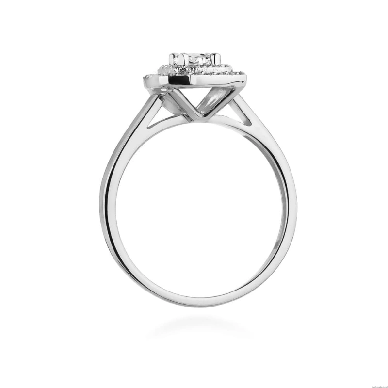Pierścionek W0345 Diament 0,30ct białe złoto 375