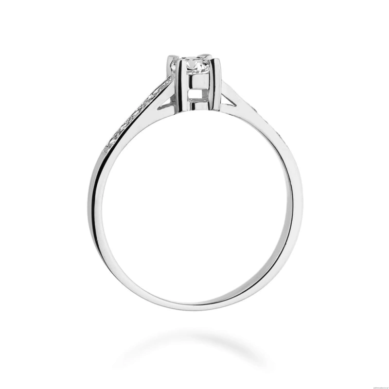 Pierścionek W0364 Diament 0,30ct białe złoto 375