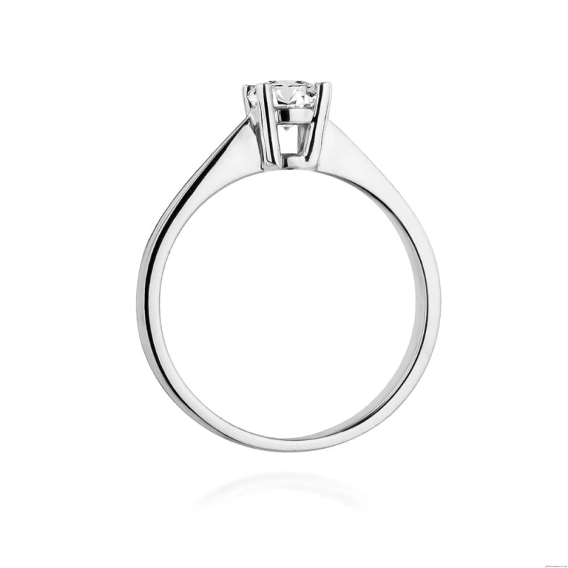 Pierścionek W0404 Diament 0,50ct białe złoto 375