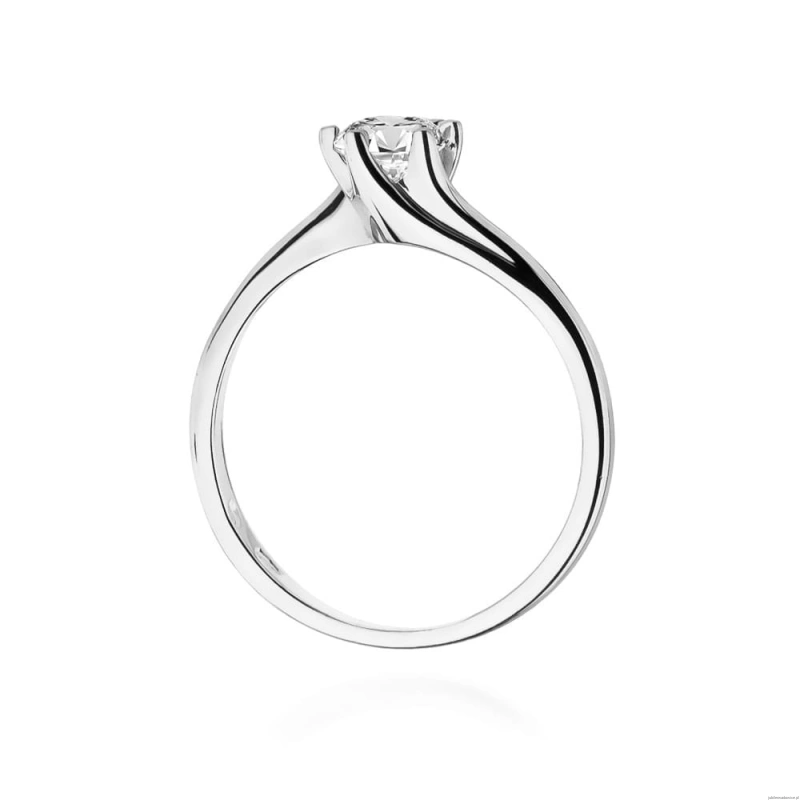 Pierścionek W0423 Diament 0,50ct białe złoto 375