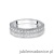 Pierścionek W0507 z diamentami białe złoto 375