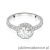 Pierścionek W0508 Diament 1,00ct białe złoto 375