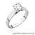 Pierścionek W0526 Diament 0,70ct białe złoto 375