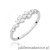 Pierścionek W0528 z diamentami białe złoto 375