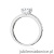 Pierścionek W0534 Diament 0,70ct białe złoto 375
