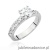 Pierścionek W0534 Diament 1,00ct białe złoto 375