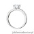 Pierścionek W0534 Diament 1,00ct białe złoto 375