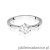 Pierścionek W0535 Diament 0,70ct białe złoto 375