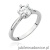 Pierścionek W0539 Diament 0,70ct białe złoto 375