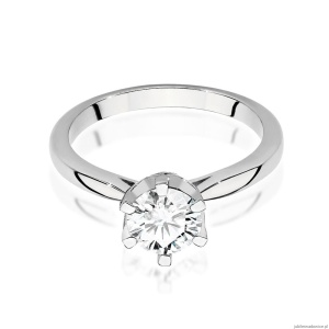 Pierścionek W0539 Diament 1,00ct białe złoto 375