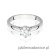 Pierścionek W0540 Diament 0,70ct białe złoto 375