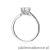 Pierścionek W0540 Diament 0,70ct białe złoto 375
