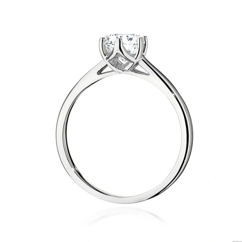 Pierścionek W0540 Diament 0,70ct białe złoto 375