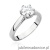 Pierścionek W0540 Diament 1,00ct białe złoto 375
