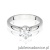 Pierścionek W0540 Diament 1,00ct białe złoto 375