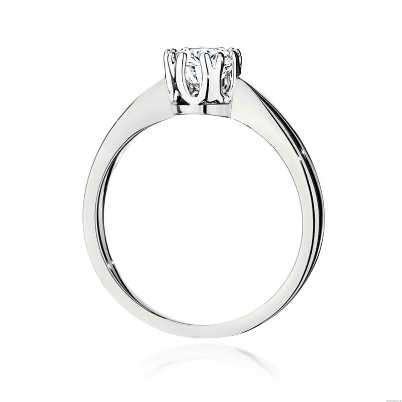 Pierścionek W0541 Diament 0,50ct białe złoto 375