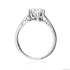 Pierścionek W0542 Diament 1,00ct białe złoto 375