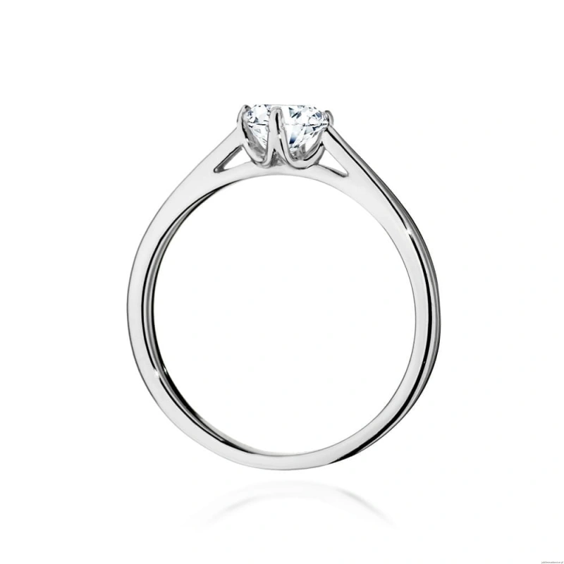 Pierścionek W0543 Diament 0,50ct białe złoto 375
