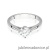 Pierścionek W0543 Diament 0,70ct białe złoto 375