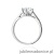 Pierścionek W0543 Diament 1,00ct białe złoto 375