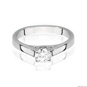 Pierścionek W0544 Diament 0,40ct białe złoto 375