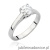 Pierścionek W0544 Diament 0,70ct białe złoto 375
