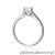 Pierścionek W0544 Diament 0,70ct białe złoto 375