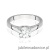 Pierścionek W0544 Diament 1,00ct białe złoto 375
