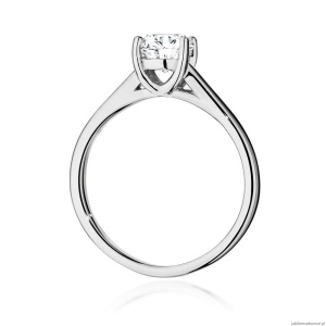 Pierścionek W0544 Diament 1,00ct białe złoto 375