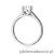 Pierścionek W0544 Diament 1,00ct białe złoto 375