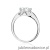 Pierścionek W0545 Diament 0,70ct białe złoto 375