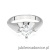 Pierścionek W0545 Diament 1,00ct białe złoto 375