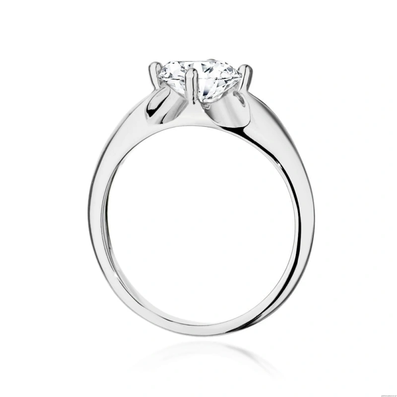 Pierścionek W0545 Diament 1,00ct białe złoto 375