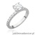 Pierścionek W0546 Diament 0,70ct białe złoto 375
