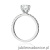 Pierścionek W0546 Diament 0,70ct białe złoto 375