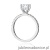 Pierścionek W0546 Diament 1,00ct białe złoto 375