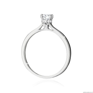 Pierścionek W0547 Diament 0,50ct białe złoto 375