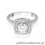 Pierścionek W0548 Diament 0,70ct białe złoto 375