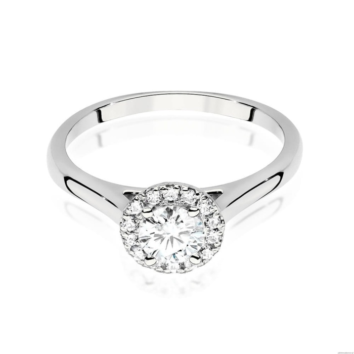 Pierścionek W0550 Diament 0,50ct białe złoto 375