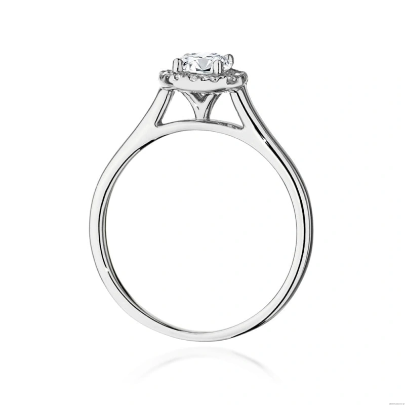 Pierścionek W0550 Diament 0,50ct białe złoto 375