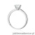 Pierścionek W0553 Diament 0,70ct białe złoto 375
