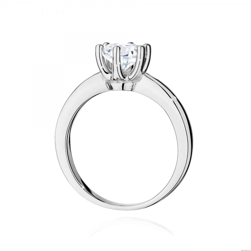 Pierścionek W0563 Diament 1,00ct białe złoto 375
