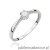 Pierścionek W0567 Diament 0,06ct białe złoto 375