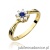 Pierścionek W0072 Szafir 0,15ct żółte złoto 375